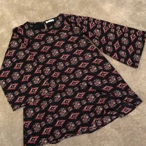 Bell sleeve swing dress